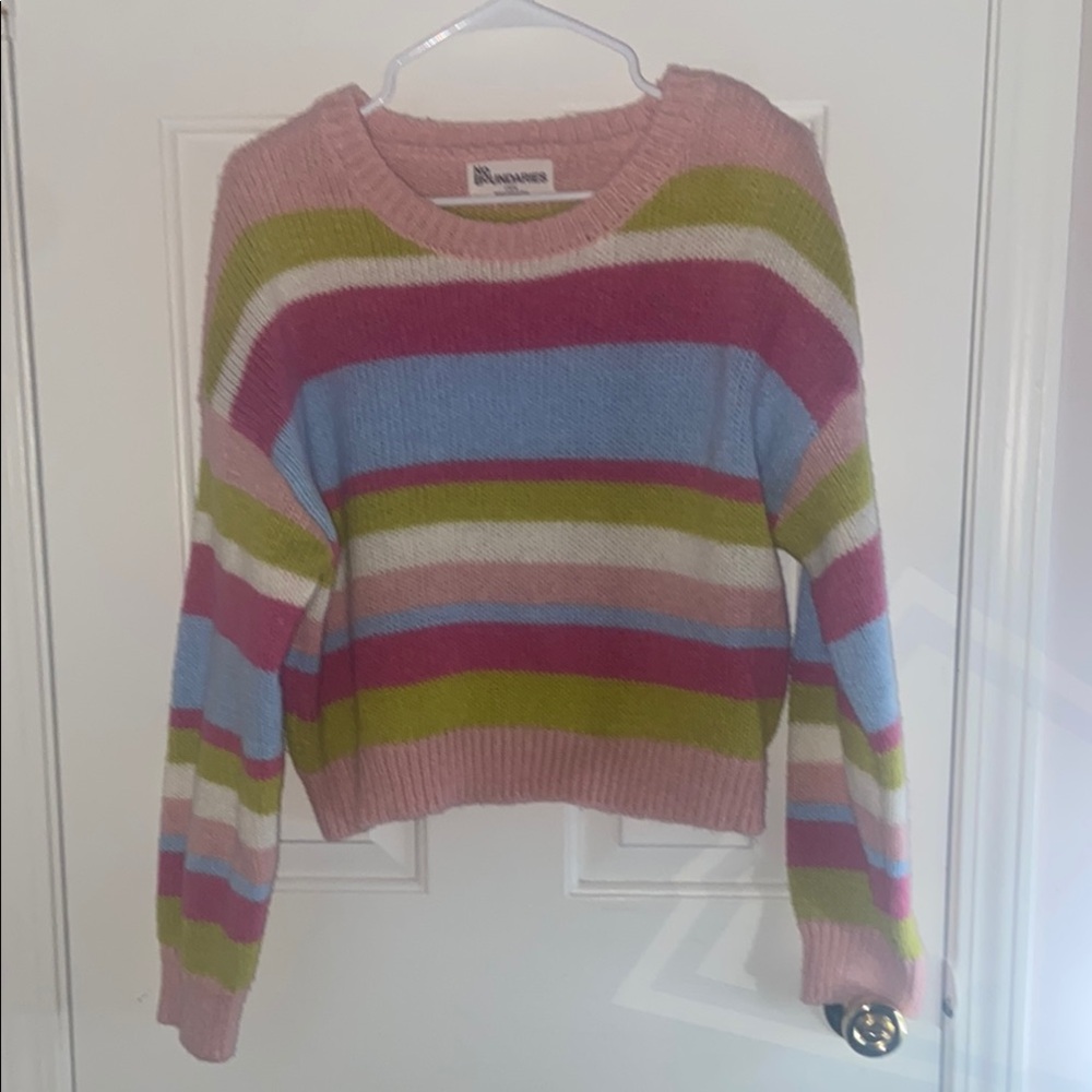 Brandless Multicolor Striped Women's Sweater